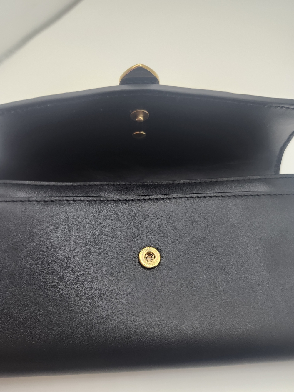 Authentic Gucci Black Sylvie Continental Wallet On Chain W Gucci Dustbag - Picture 9 of 12